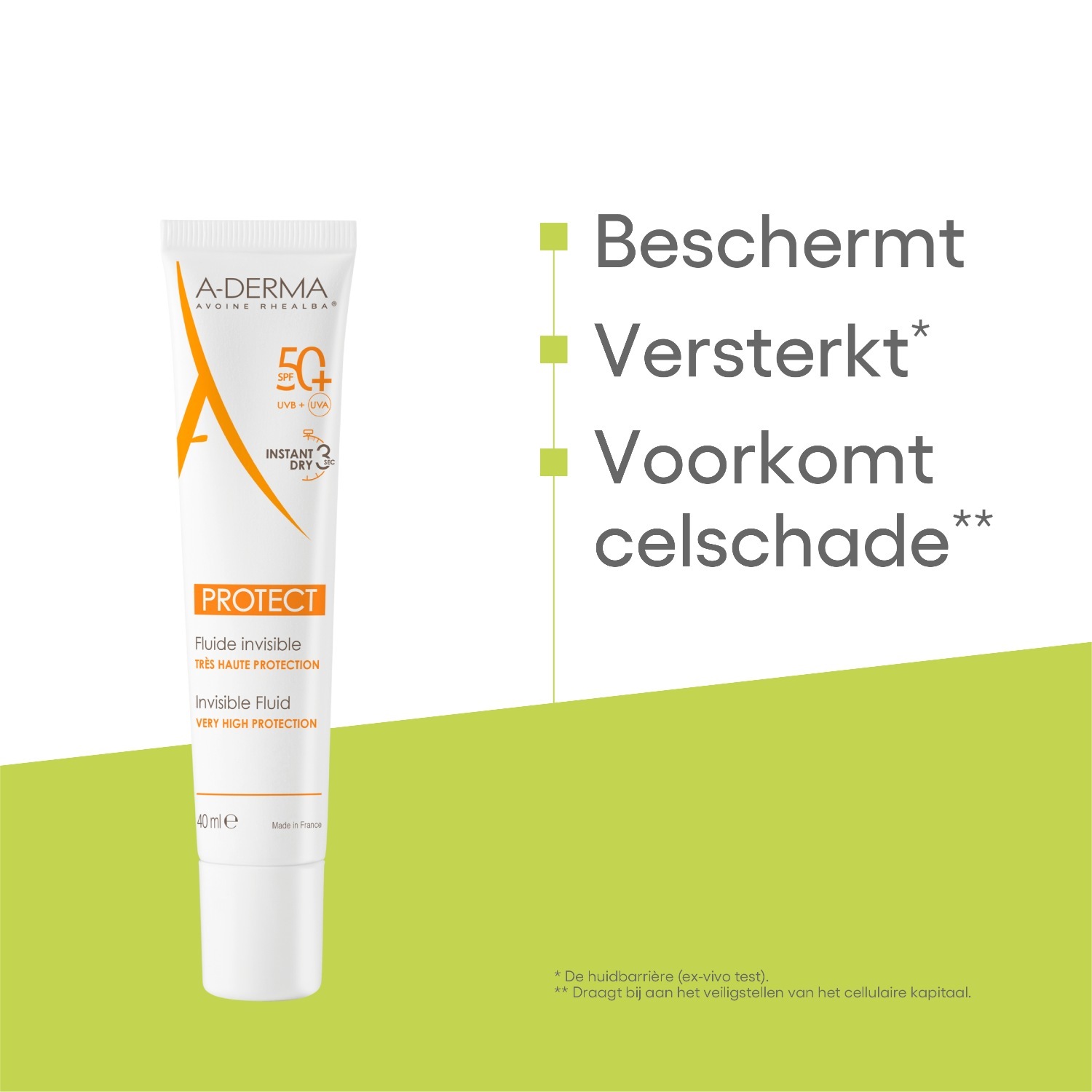 A-DERMA saules aizsargkrēms SPF 50+ - 40 ml