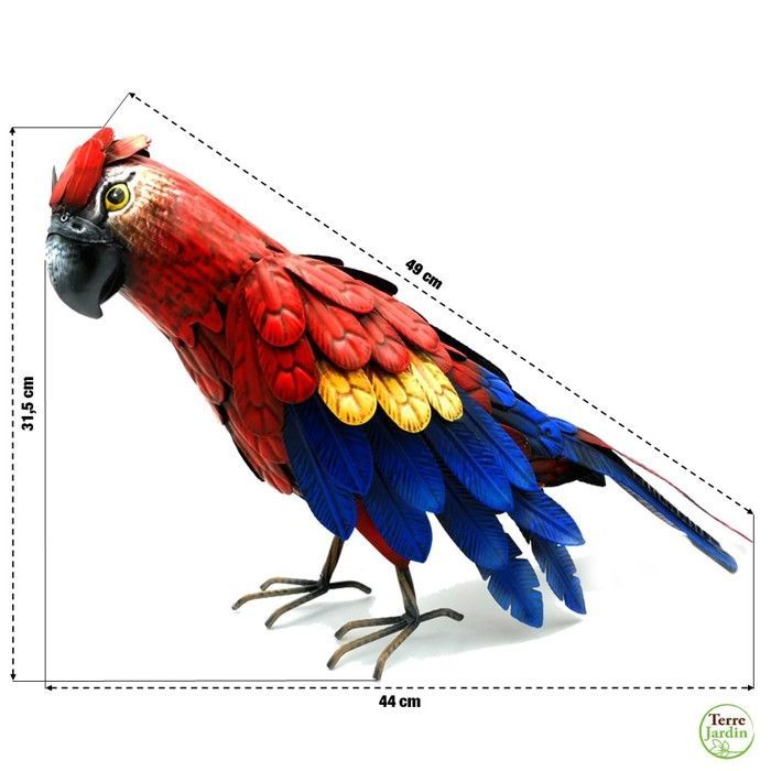 Animais decorativos para jardim de papagaios