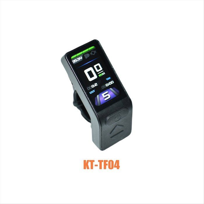 Pantalla TFT KT TF04 para bicicleta eléctrica, ciclocomputador, protocolo Kunteng KT, conector impermeable 24V, 36V, 48V
