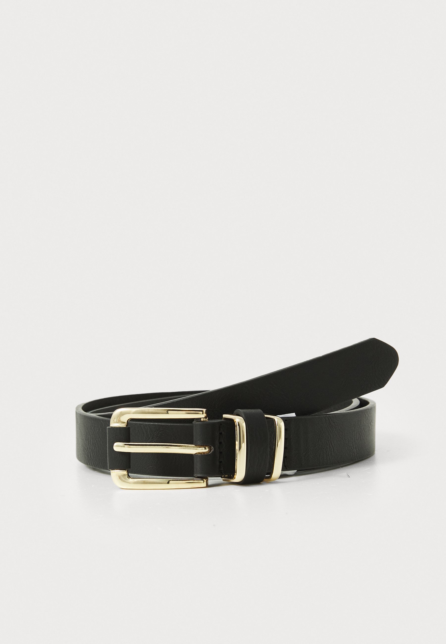 Vero Moda VMVENNA COATED BELT - Belt - black/gold-coloured