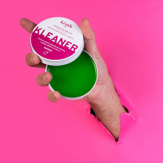 „Kleaner“ šepetėlių valiklis su silikoniniu kilimėliu, „Peach“ Makiažo šepetėlių valikliai