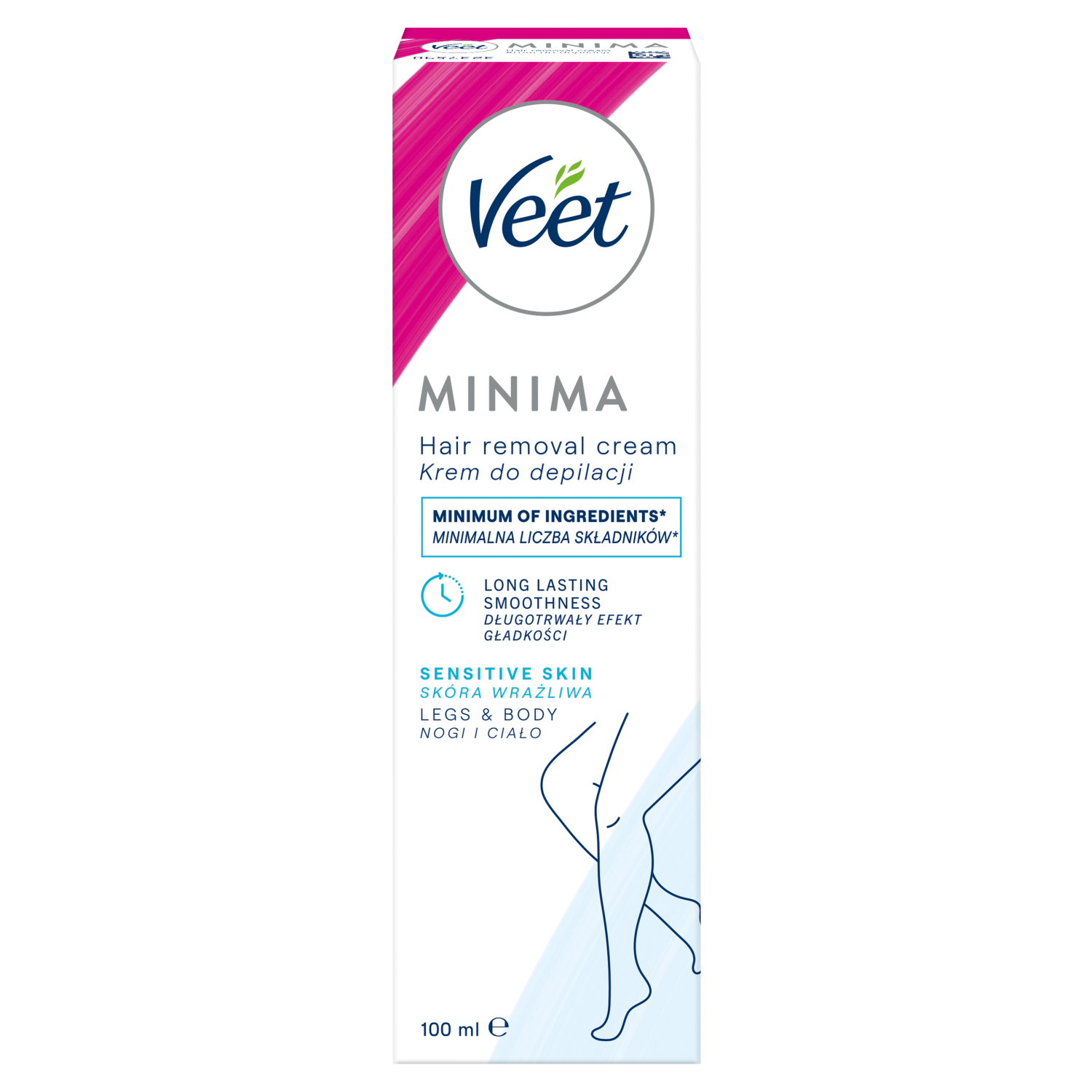 Veet depilācijas krēms jutīgai ādai sievietēm 100ml jutīgai ādai