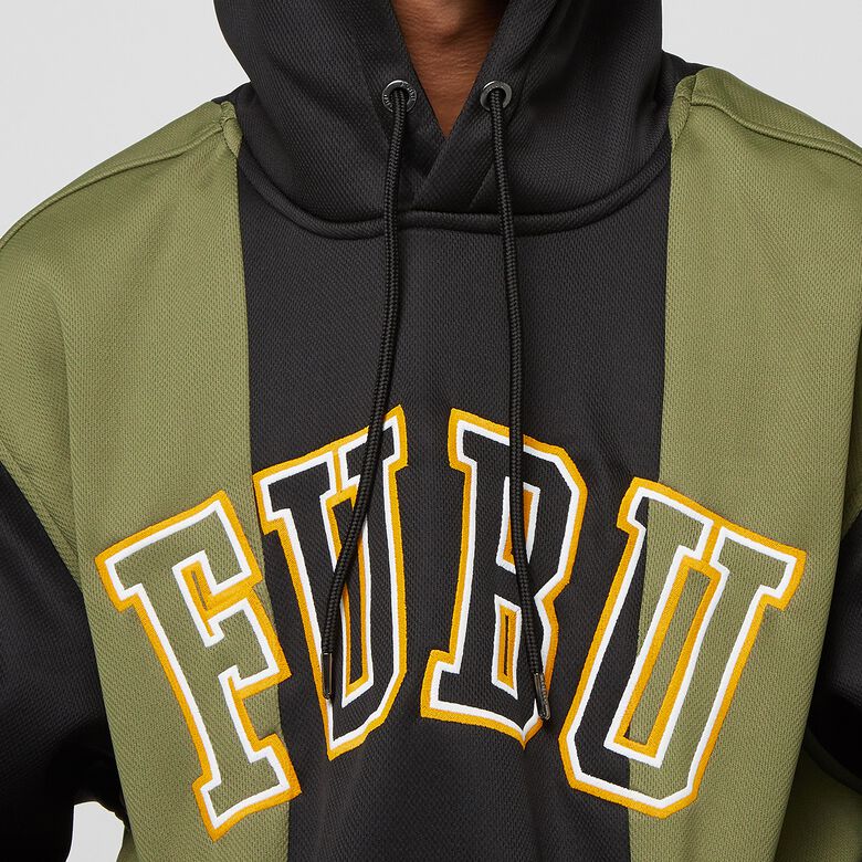 College Block Mesh Hoodie