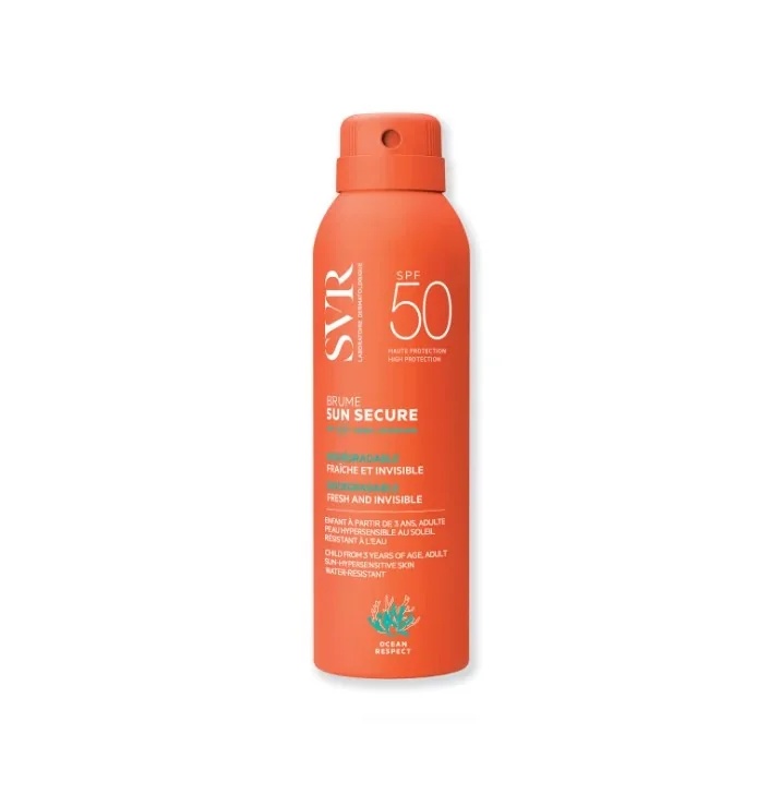 SVR Sun Secure Brume SPF50+ nieuwe formule 200 ml hoge zonbescherming