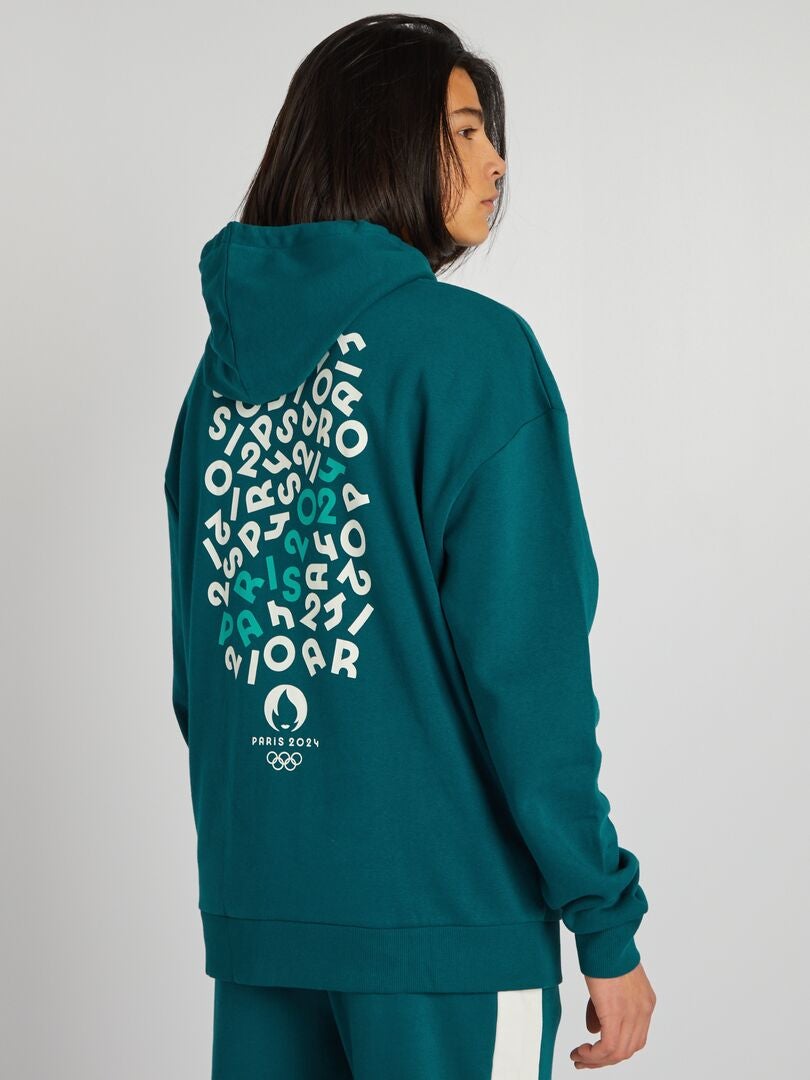 Parijs 2024 Fleece Hoodie - GROEN