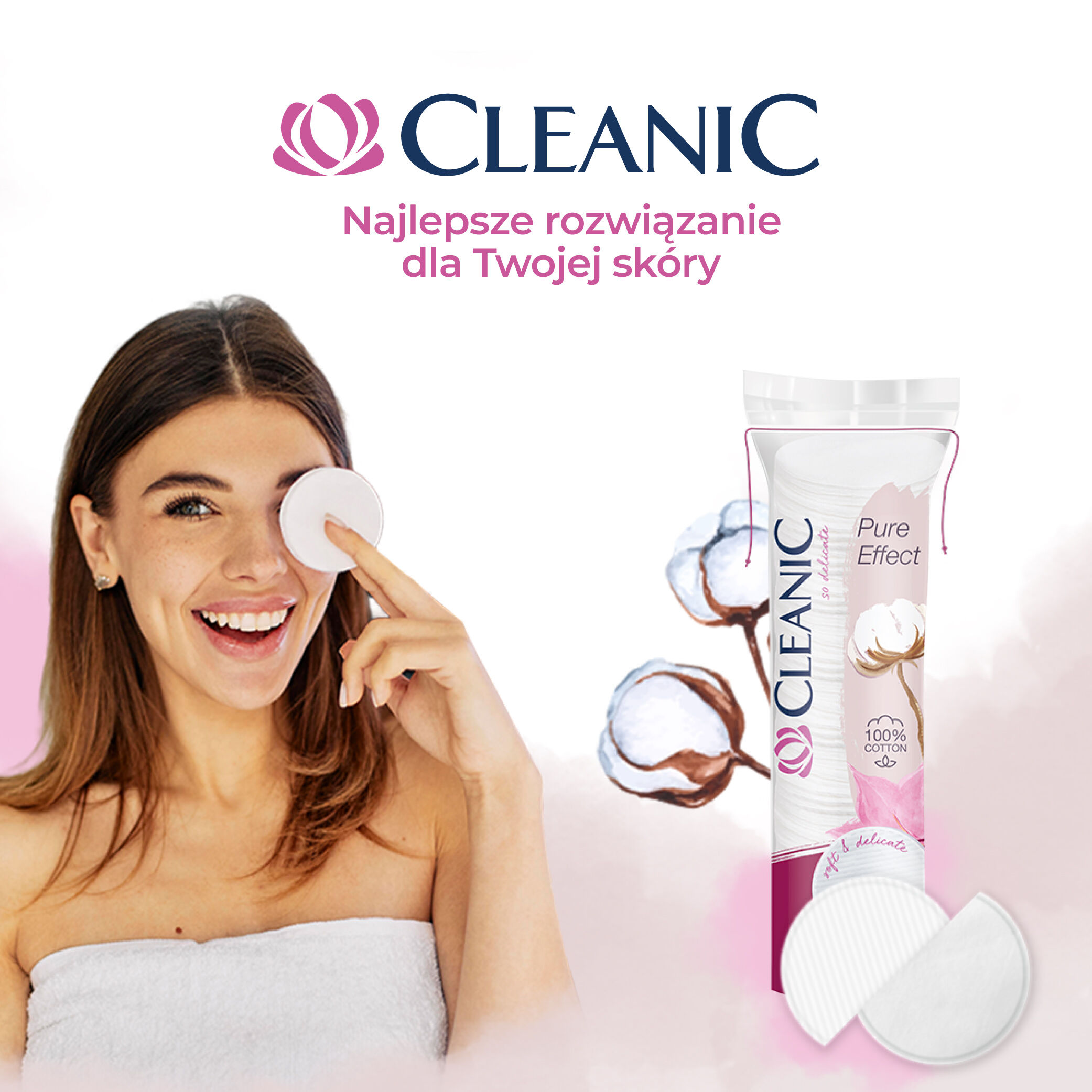 Discos desmaquillantes Cleanic, 120 unidades