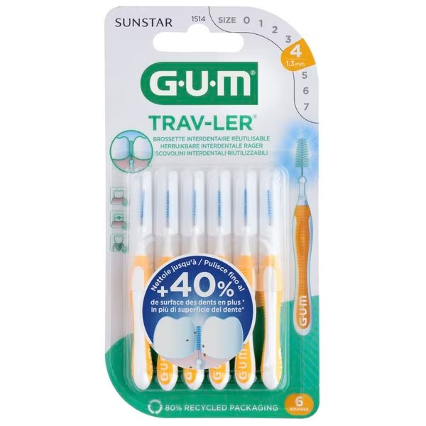 GUM Trav-Ler medzobne ščetke 1,3 mm, 6 kosov