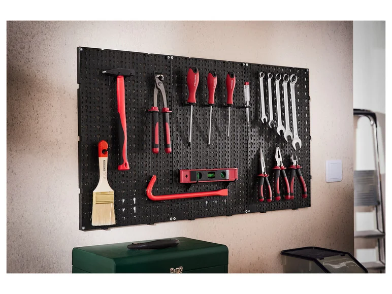 PARKSIDE® Veggmontert verktøyholderpanel, 30 deler