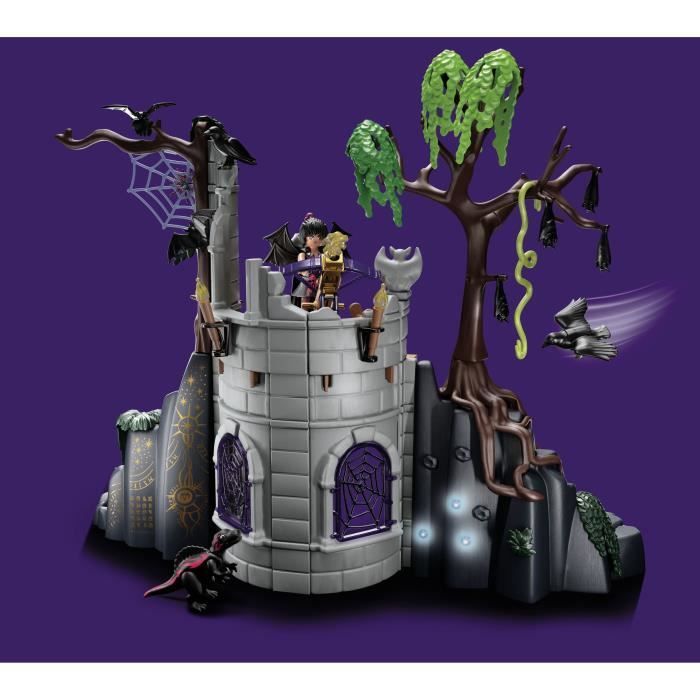 PLAYMOBIL - 70807 - AYUMA - Bat Fairies Ruin - With 2 figures, 2 animals and many accessories