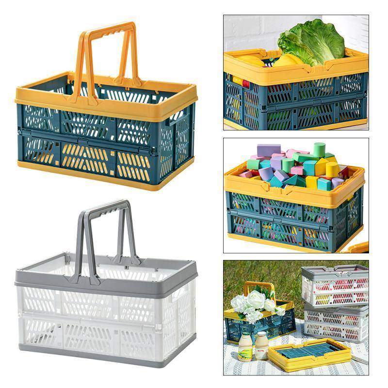 Cesta de almacenamiento portátil, caja plegable para acabado de automóviles, organizador, caja de juguetes para niños, cajas de almacenamiento plegables, cestas de lavandería