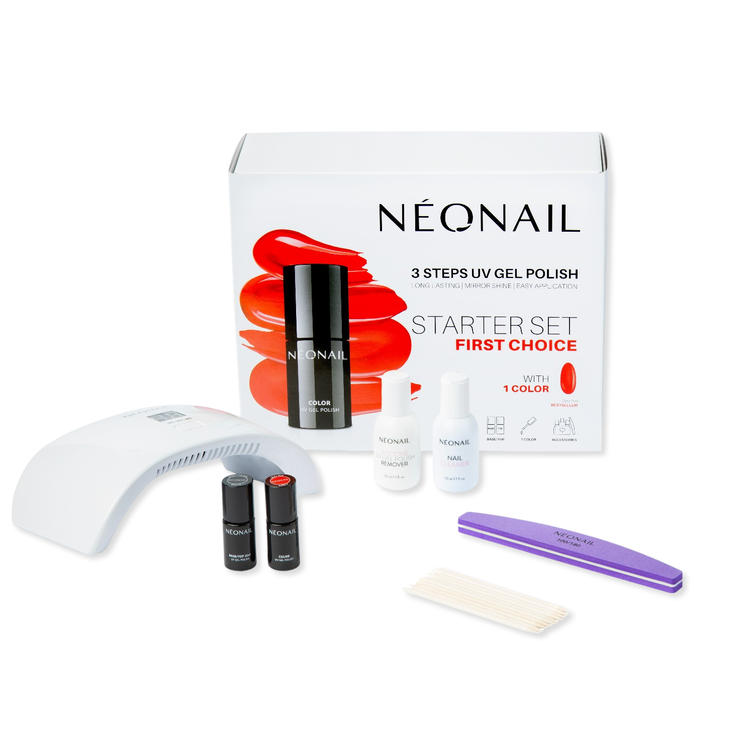 NEONAIL kynsilakan aloitussetti First Choice – 1 kpl