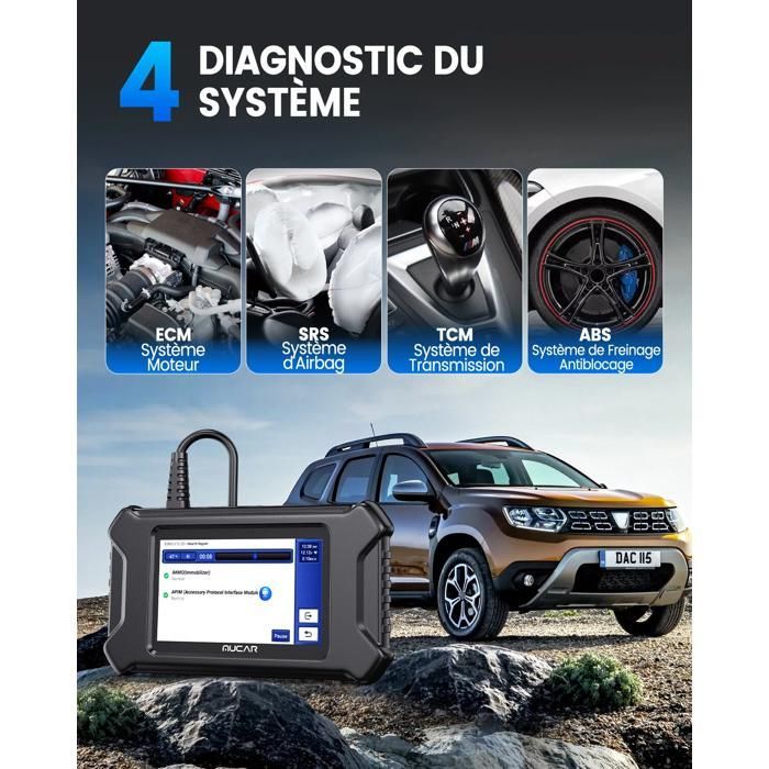 BAZARLAND30.Mucar CS4 Auto Diagnostic Suitcase OBD2 Scanner EPB SAS TPMS TBA ETS FR