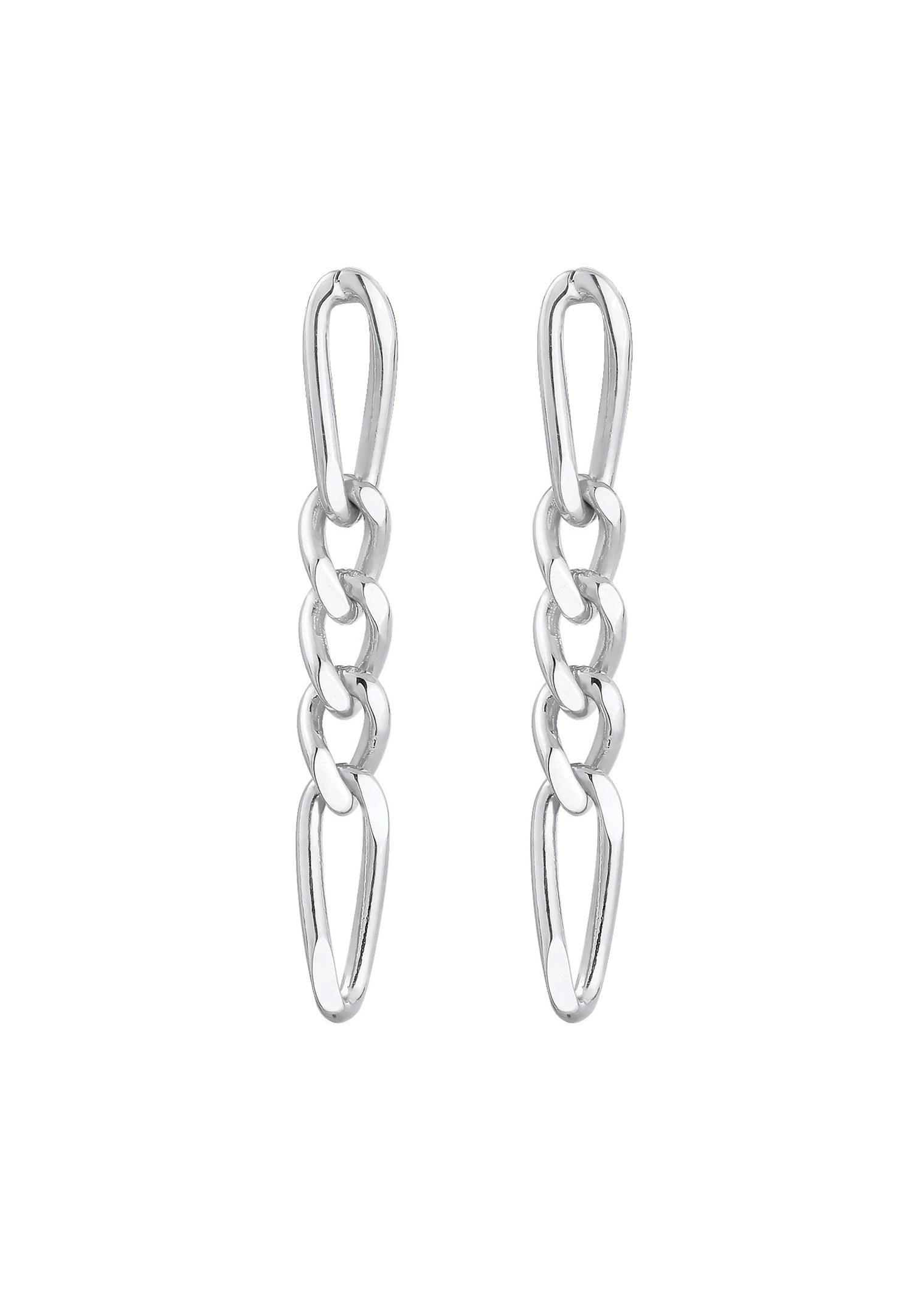 Elli PREMIUM Chaîne Pendante Trend Blogger Basic Boucles d'Oreille Femme - (925/1000) Argent