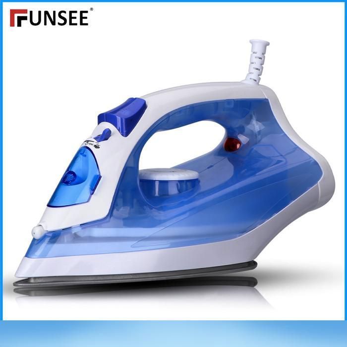 FUNSEE Steam Iron, 2200W, 350ml Water Tank, Anti-scale, Anti-drip, Self-cleaning Ceramic Soleplate