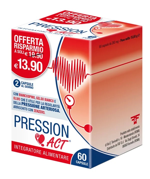 F&F Pression Act 60 capsules Voedingssupplement met omega-3-vetzuren