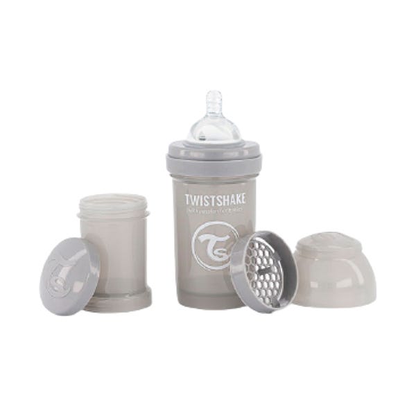 Anti-kolik babyflaske grå | 180 ml