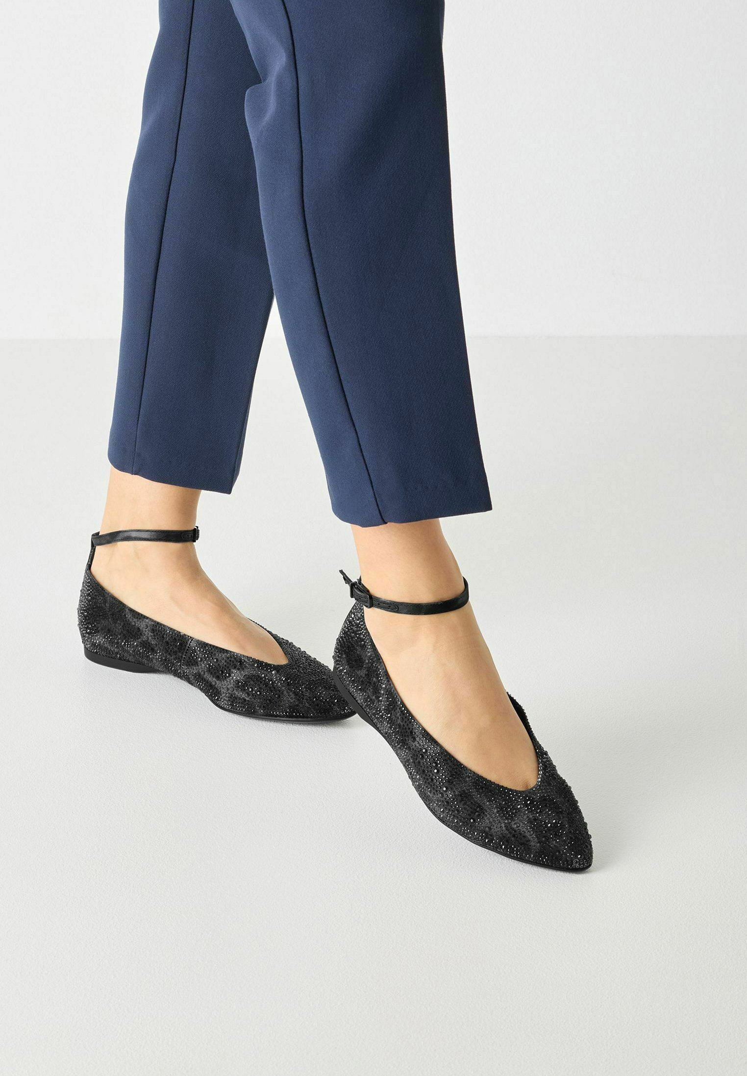 Ballerines à bride cheville Tamaris - léopard gris