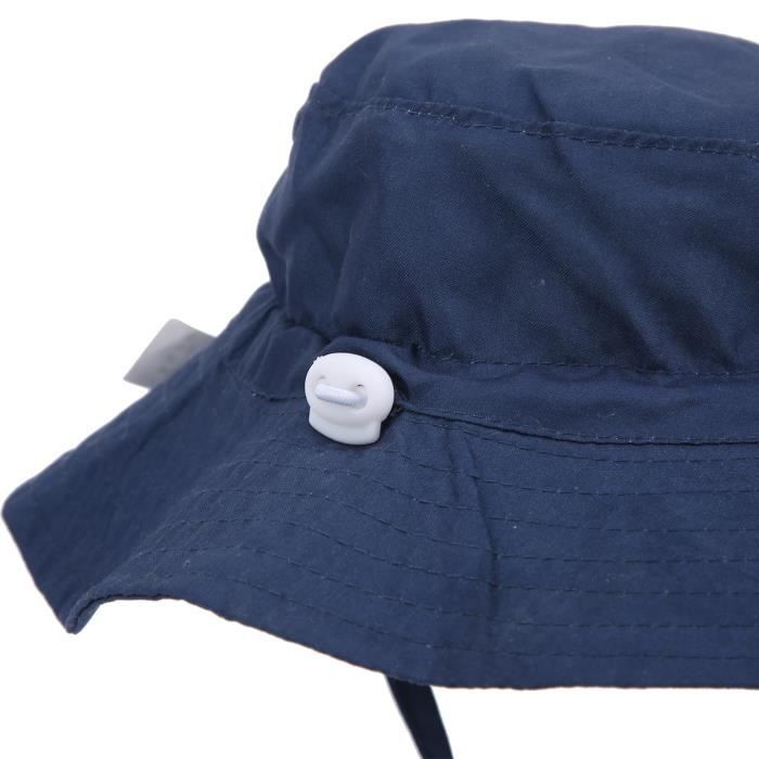 SALALIS Cappello a secchiello unisex per bambini, neonati o bambine - Blu scuro - Casual