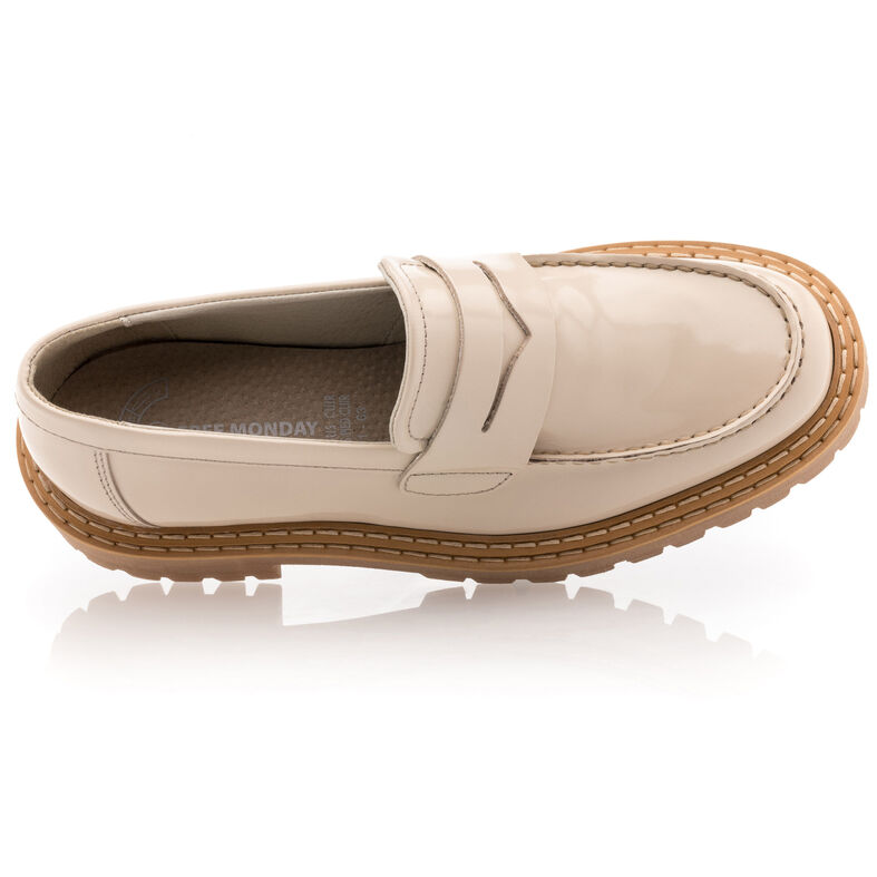Beige Damen-Loafer/Bootsschuhe