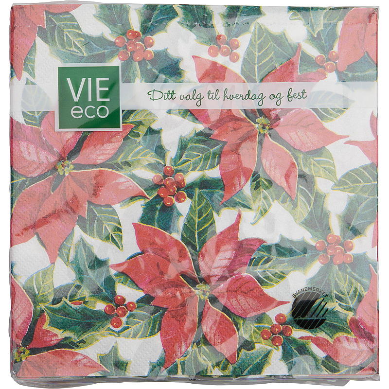 Vie Eco Servietter 20-pakning 33x33 cm julemotiv