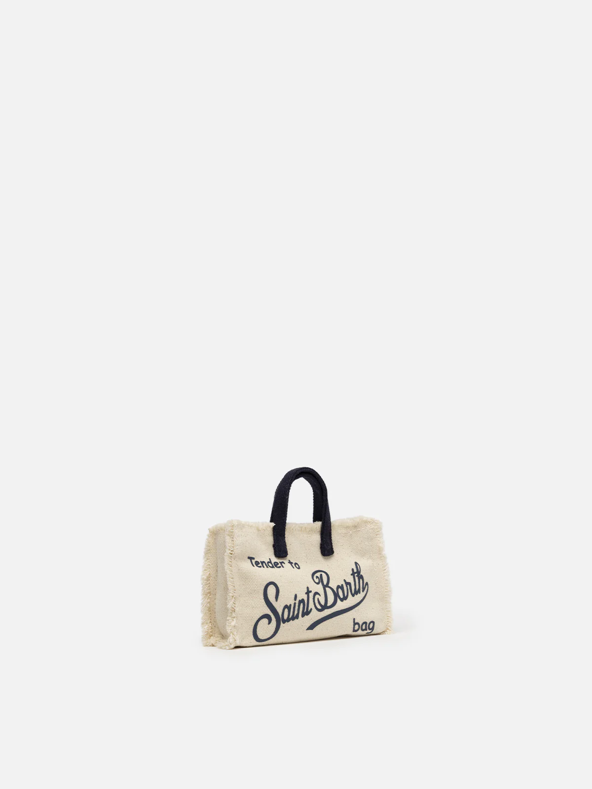 Phone Bag bianca in canvas di cotone