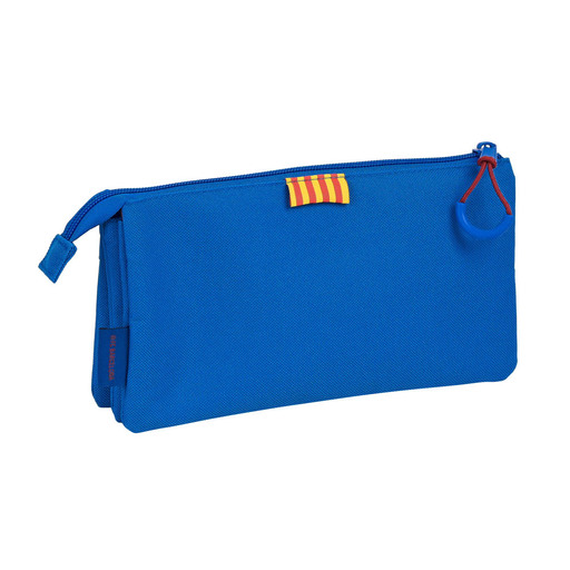  Estojo triplo Safta FC Barcelona 1º uniforme 21/22, 220x30x120 mm, azul marinho/bordô