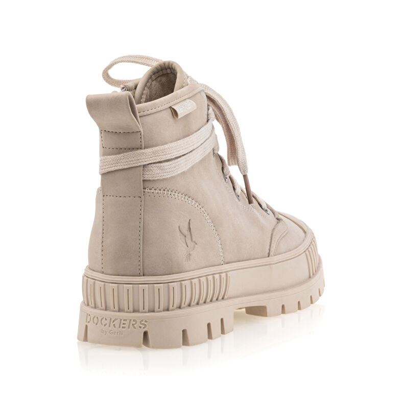 Zapatillas deportivas para mujer color beige.