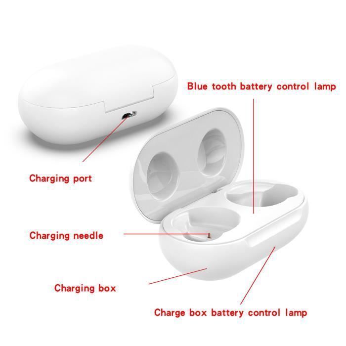 Boîtier de chargement charge Station d'accueil pas de chargement sans fil compatible pour Galaxy Buds + SM-R175 Galaxy Buds SM-R170