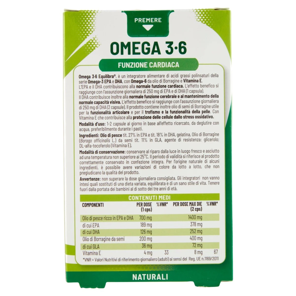 Equilibra Equilibra Omega 3-6 32 parels Hartfunctie
