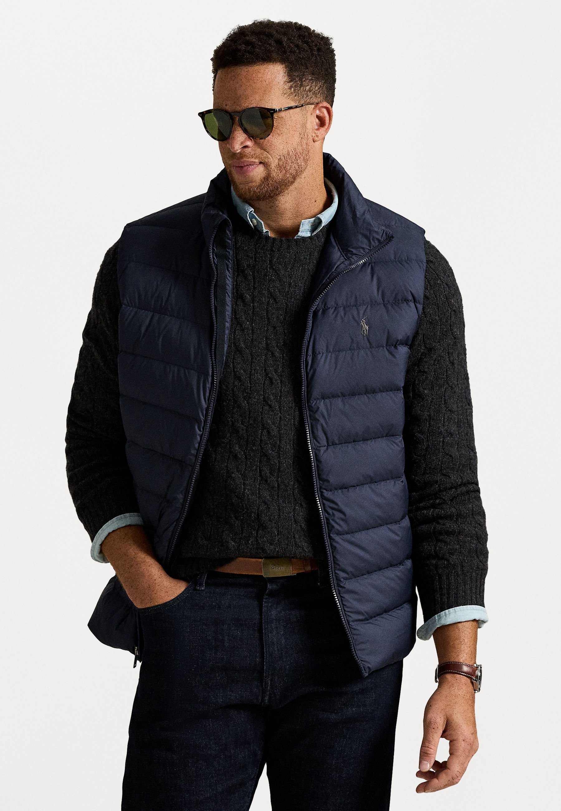 Polo Ralph Lauren Big & Tall GEÏSOLEERD VEST - Gilet - collectie marineblauw