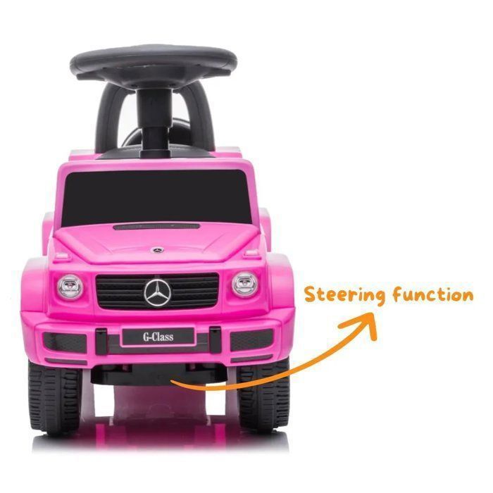 Carrinho Elétrico Infantil Mercedes-Benz G350 - Rosa - 1 a 3 anos - Produto Oficial Licenciado - Compartimento para Armazenamento - Peso Máximo: 25kg
