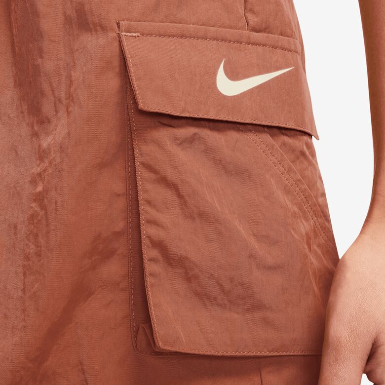 Pantalones cortos deportivos esenciales de tejido de talle alto