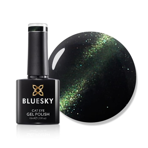 „Bluesky“ gelinis lakas – katės akių spalvos paltas, žalias