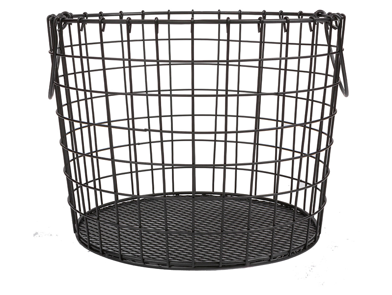 Koszyk metalowy Simple 26,5 cm czarny