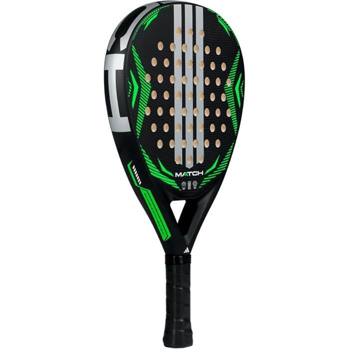 Adidas Padel PALAS Y PELOTAS PADEL ADIDAS MATCH BLACK LIME Unisexe NEGRO