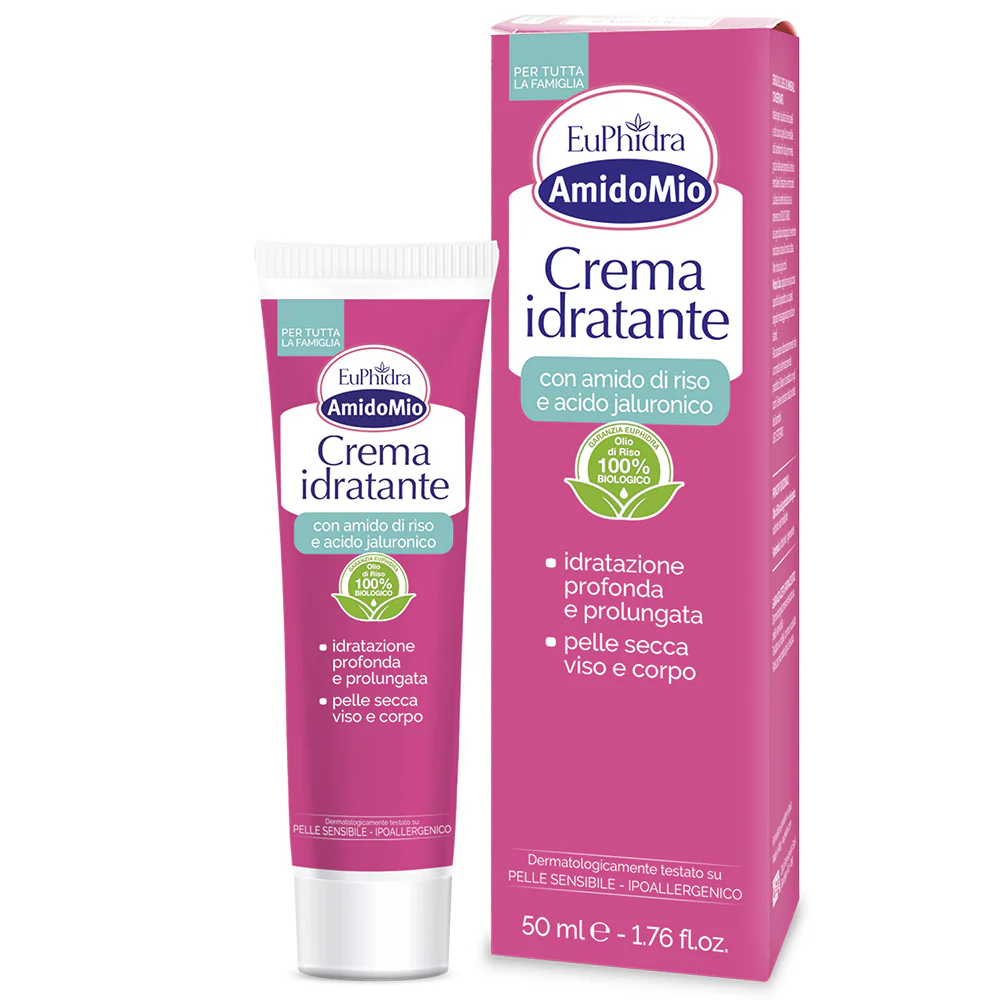 Amido Mio Crema Idratante - Tratt.viso 24 ore idratante, Trattamento Bebè, Prodotti per Bambini