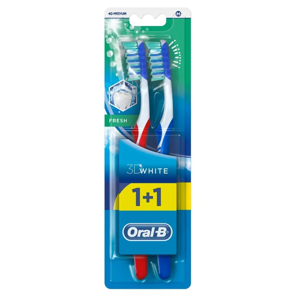 Oral-B Szczoteczka 3D White Fresh Medium Duopack