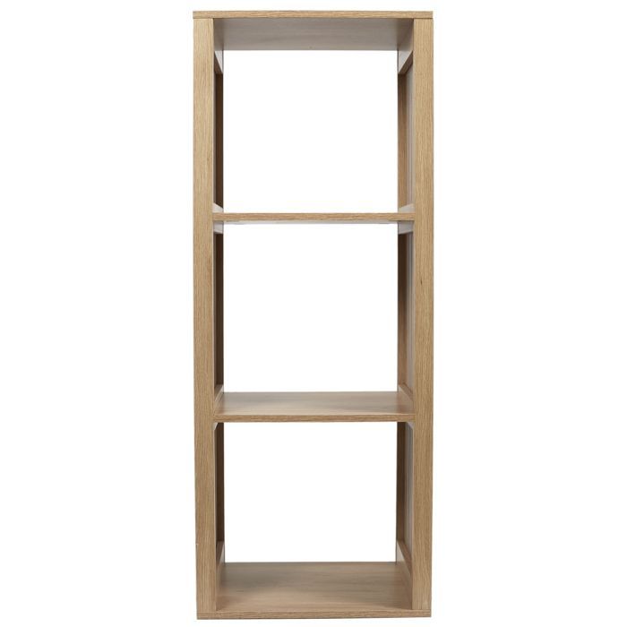 Plank - Home Deco Factory - Klaus - Modulair - 3 vakken - Bruin