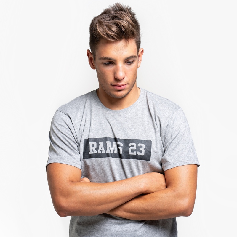  Rams 23 Rechteckiges T-Shirt mit Aufdruck