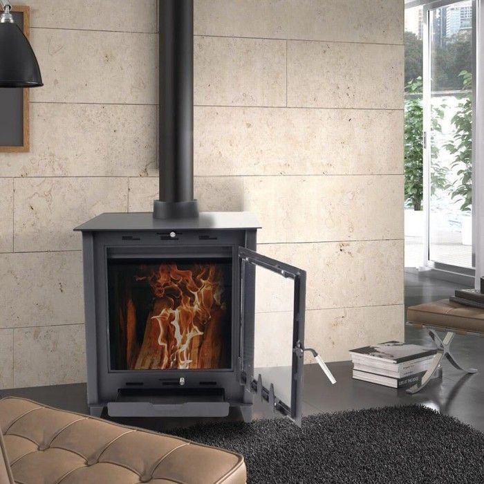SOLARIS 8.8-12 kW Wood-Burning Stove - 45 cm Logs - High Efficiency