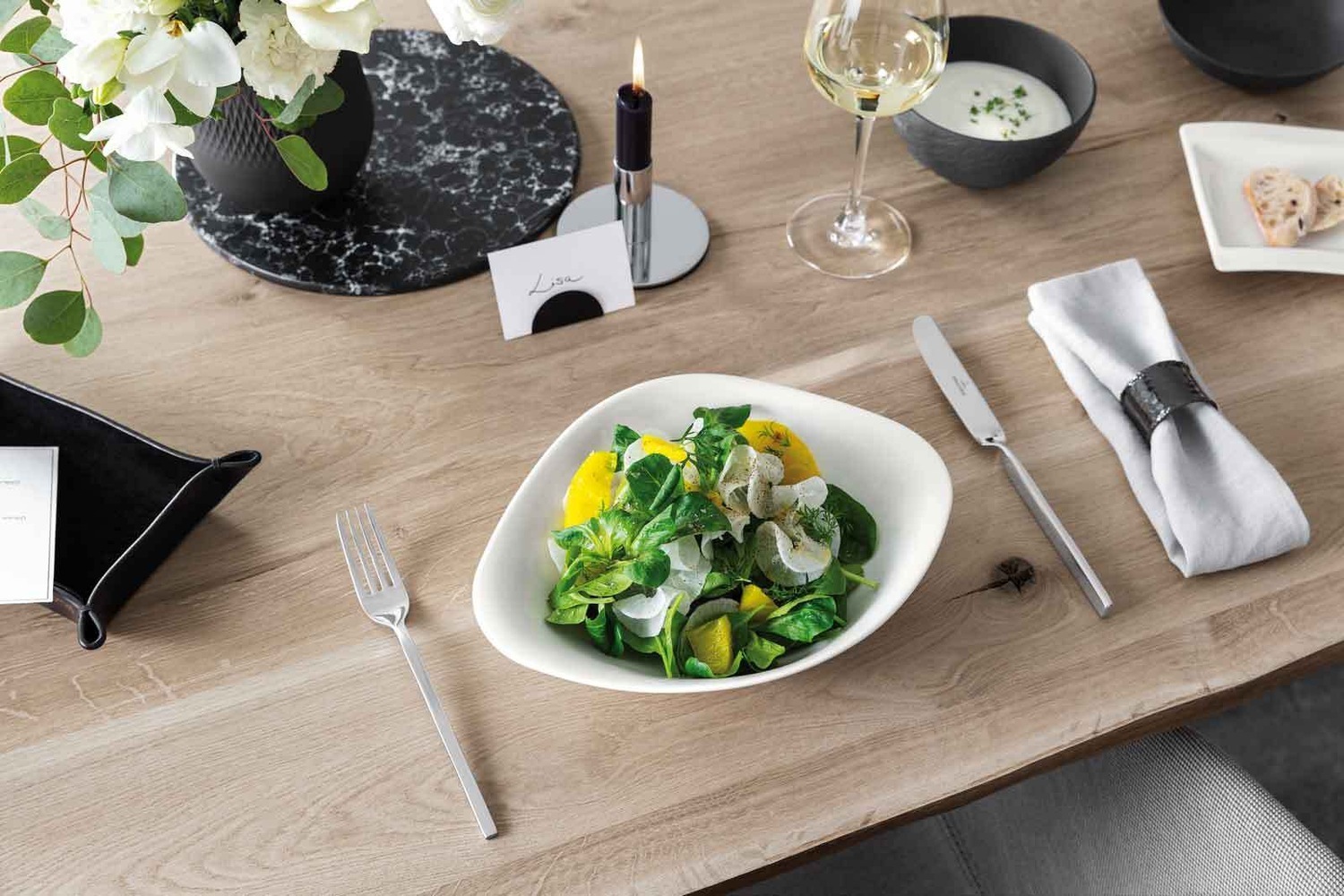 Villeroy & Boch galda piederumu komplekts, 6 daļas (trio). Vapiano – 1 daļa