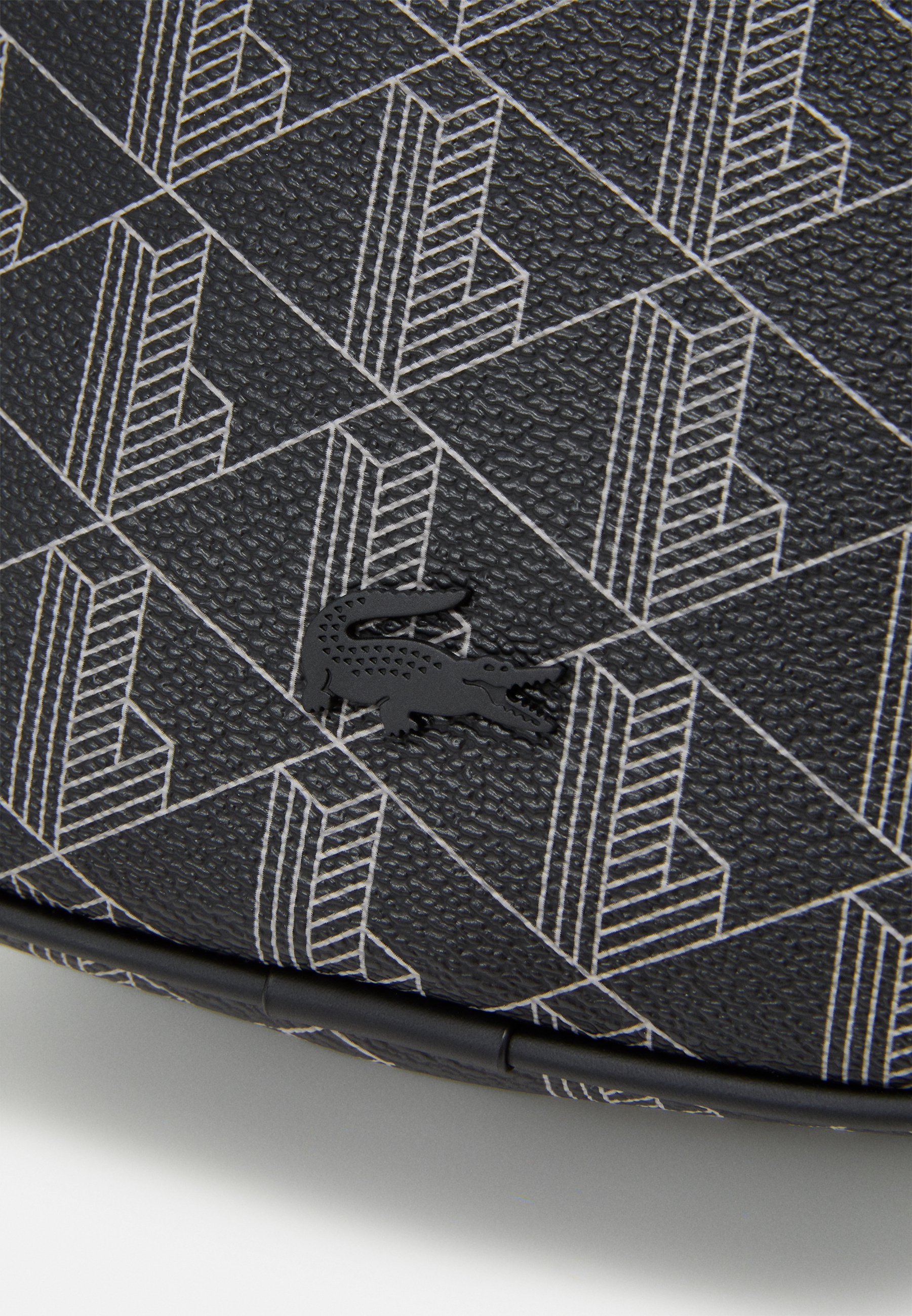 Lacoste VERTICAL CAMERA BAG UNISEX - Borsa a tracolla - nero/gris