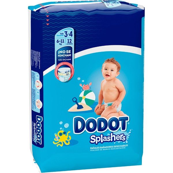 Splashers vienreizējās lietošanas peldēšanas autiņbiksītes, 3.–4. izmērs Autiņbiksītes