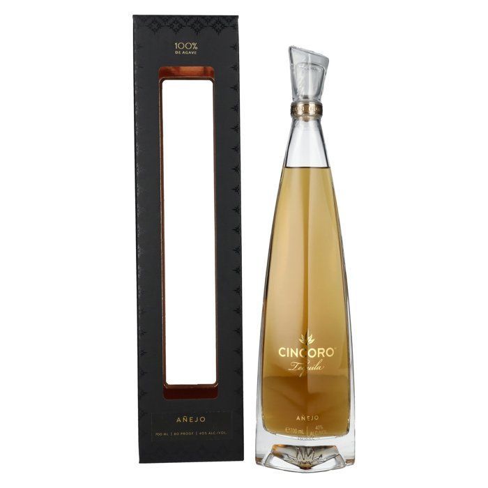Cincoro Tequila Añejo 40% Vol. 0,7l en boîte cadeau