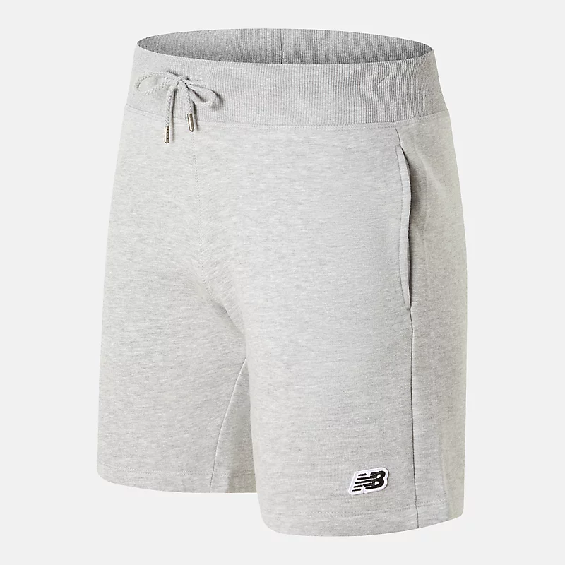 Szorty męskie NB z małym logo s - ATHLETIC GREY