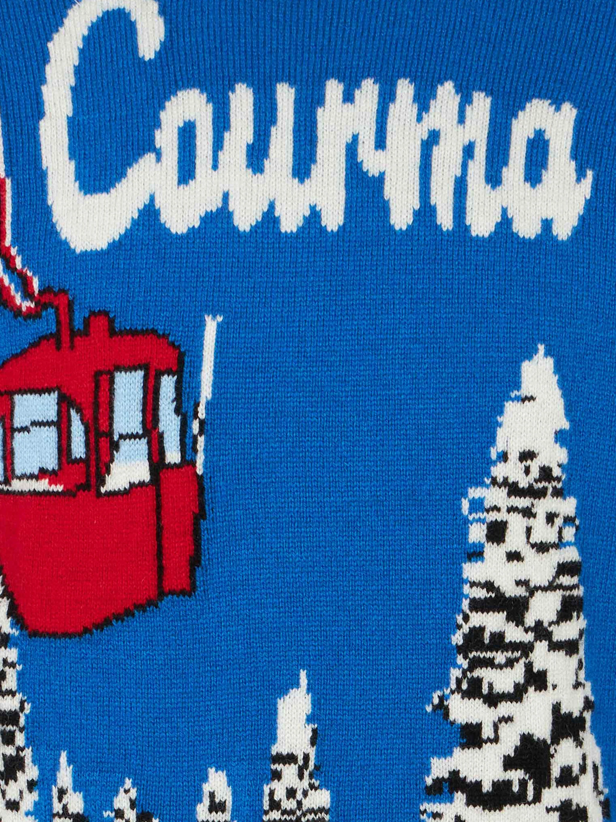 Dječji pulover s žakar printom Courmayeur