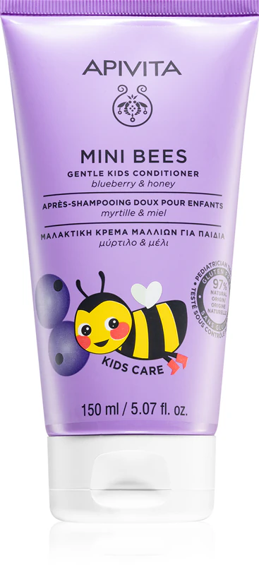 Apivita Mini Bees Ніжний дитячий кондиціонер з чорницею та медом