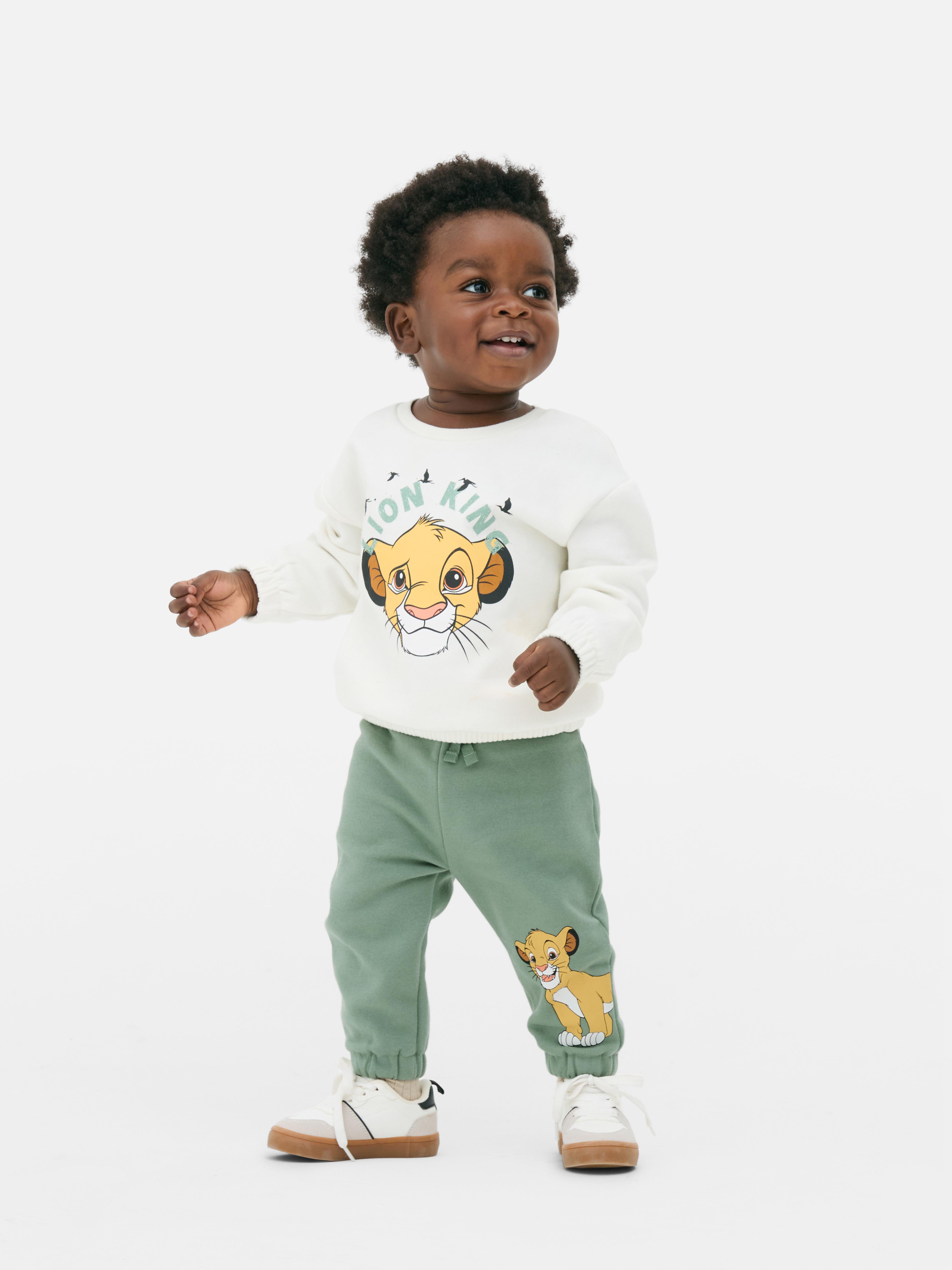 Pantaloni de trening Disney Regele Leu Simba cu talie elastică și înfățișează-l pe Simba