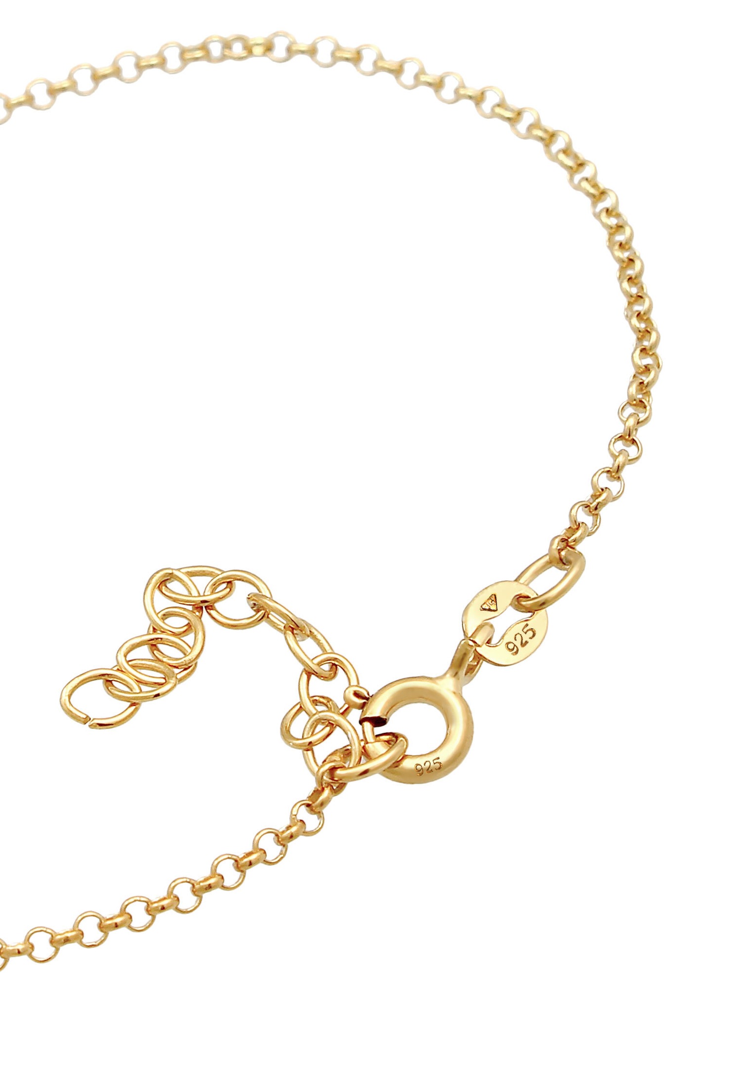 Elli Attache-clef pour dames Love Filigree ajustable en argent sterling 925