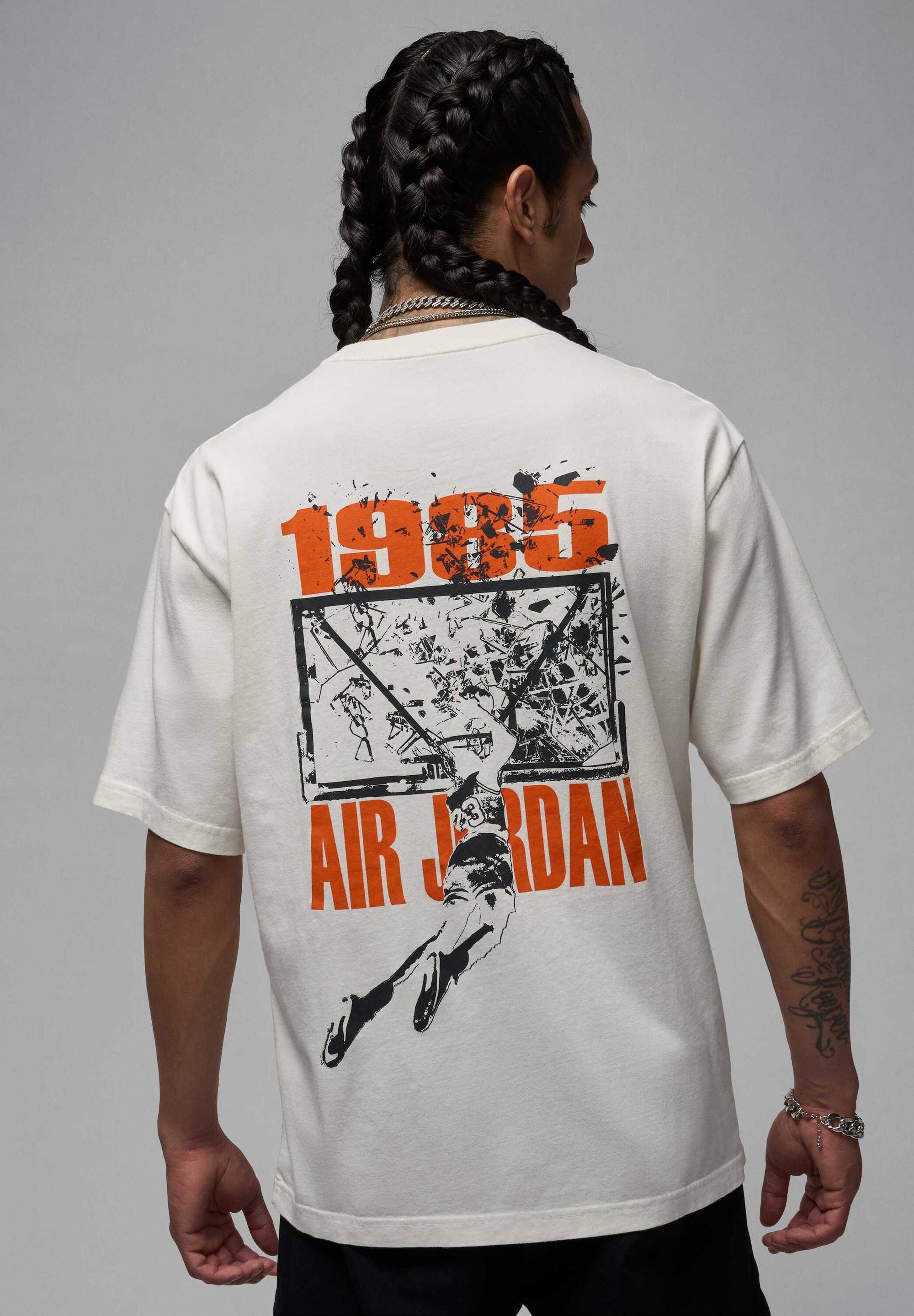 Jordan Print T-shirt - sail/off noir